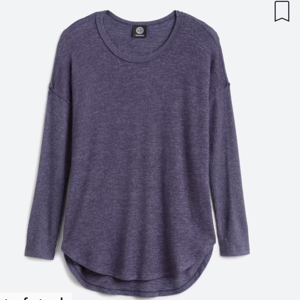 Bobeau dark purple knit top - worn once